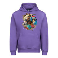 Tulip haflinger horse floral Urban Hoodie - LillyAllenDesigns