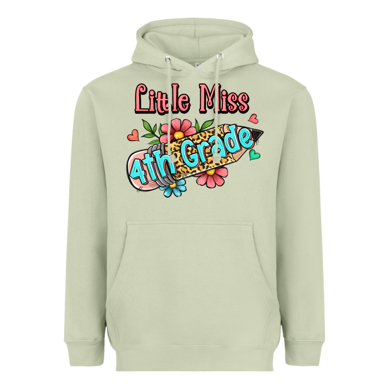 Little Miss Fourth Grade Heavyweight Hoodie by RanaPortraitStore | Teevron