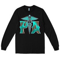Black physician medical symbol assistant nurse Long Sleeve Tee - BarkalooDesign