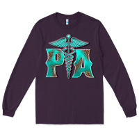 Plum physician medical symbol assistant nurse Long Sleeve Tee - BarkalooDesign