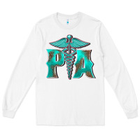 White physician medical symbol assistant nurse Long Sleeve Tee - BarkalooDesign