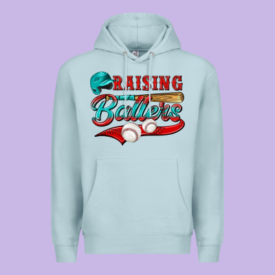 Raising Ballers Premium Hoodie Designed By Nancycooperartshop