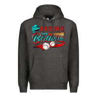 Charcoal Heather raising ballers Premium Hoodie - NancyCooperArtShop