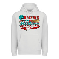 Dove Grey raising ballers Premium Hoodie - NancyCooperArtShop