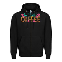 Black but first coffee Zipper Hoodie - texasbilliewilder