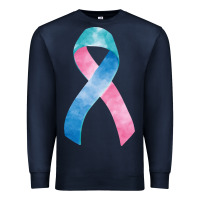Navy thyroid cancer ribbon fa element Premium Sweatshirt - FaDigitalArtStudio