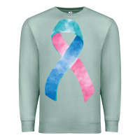 Seafoam thyroid cancer ribbon fa element Premium Sweatshirt - FaDigitalArtStudio