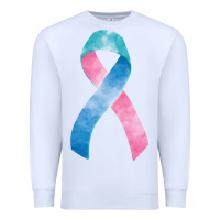 White thyroid cancer ribbon fa element Premium Sweatshirt - FaDigitalArtStudio