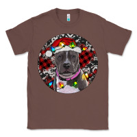 Chestnut Pitbull And Buffalo Plaid Classic Tee - RanaPortraitStore