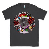 Smoke Pitbull And Buffalo Plaid Classic Tee - RanaPortraitStore