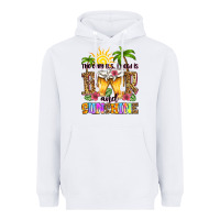 White the only b.s. i need is beer and sunshine Heavyweight Hoodie - Zillion Design Studio