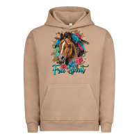 Pigment Burro free spirit quarter horse floral Urban Hoodie - LillyAllenDesigns