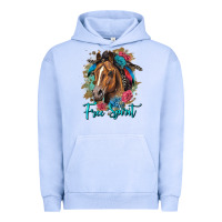 Pigment Grape Ice free spirit quarter horse floral Urban Hoodie - LillyAllenDesigns