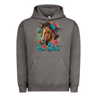 Pigment Tornado free spirit quarter horse floral Urban Hoodie - LillyAllenDesigns