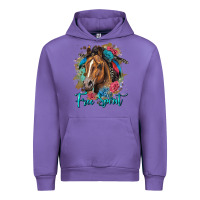 Tulip free spirit quarter horse floral Urban Hoodie - LillyAllenDesigns