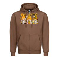 Chestnut bumble bee gnomes Zipper Hoodie - Zillion Design Studio