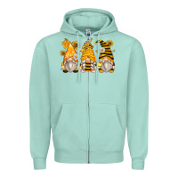 Bumble Bee Gnomes Zipper Hoodie | Teevron