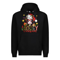Black mooey christmas baby calf Premium Hoodie - Jasminsmagicworld