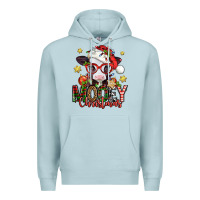 Blue Mist mooey christmas baby calf Premium Hoodie - Jasminsmagicworld