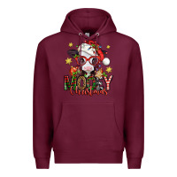 Burgundy mooey christmas baby calf Premium Hoodie - Jasminsmagicworld
