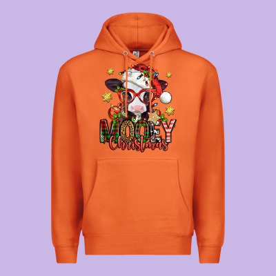 Mooey Christmas Baby Calf Premium Hoodie Designed By Jasminsmagicworld