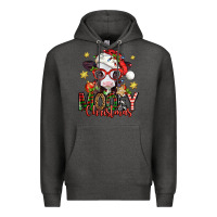 Charcoal Heather mooey christmas baby calf Premium Hoodie - Jasminsmagicworld