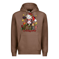 Chestnut mooey christmas baby calf Premium Hoodie - Jasminsmagicworld