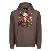 Coffee mooey christmas baby calf Premium Hoodie - Jasminsmagicworld