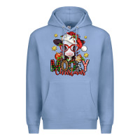 Colony Blue mooey christmas baby calf Premium Hoodie - Jasminsmagicworld