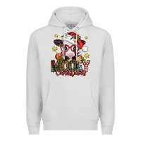 Dove Grey mooey christmas baby calf Premium Hoodie - Jasminsmagicworld