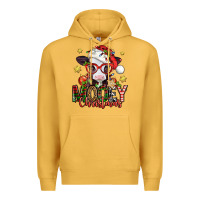 Mustard mooey christmas baby calf Premium Hoodie - Jasminsmagicworld