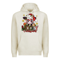 Oatmeal Heather mooey christmas baby calf Premium Hoodie - Jasminsmagicworld