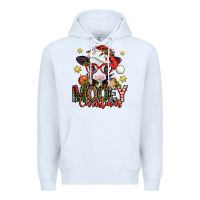 White mooey christmas baby calf Premium Hoodie - Jasminsmagicworld
