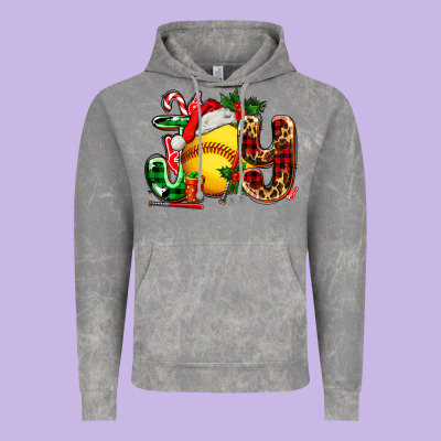 Joy With Softball Vintage Hoodie Designed By Adodesignshop