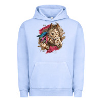 Pigment Grape Ice Floral Appaloosa Horse With Feathers Urban Hoodie - LillyAllenDesigns