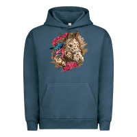 Floral Appaloosa Horse With Feathers Urban Hoodie | Teevron