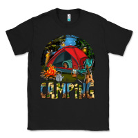 Black camping Classic Tee - texasbilliewilder