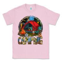 Bubblegum Pink camping Classic Tee - texasbilliewilder
