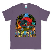 Lavender camping Classic Tee - texasbilliewilder