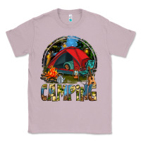 Lilac camping Classic Tee - texasbilliewilder