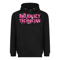 Black Breast Cancer Pharmacy Technician Heavyweight Hoodie - texasbilliewilder