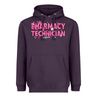 Plum Breast Cancer Pharmacy Technician Heavyweight Hoodie - texasbilliewilder