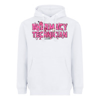 White Breast Cancer Pharmacy Technician Heavyweight Hoodie - texasbilliewilder