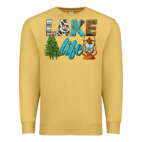 Antique Gold lake life Premium Sweatshirt - HRA Design Shop
