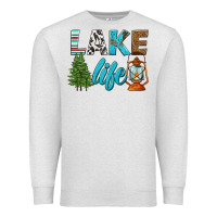 Oatmeal Heather lake life Premium Sweatshirt - HRA Design Shop