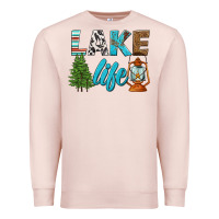 Pale Pink lake life Premium Sweatshirt - HRA Design Shop