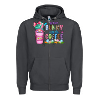 Smoke some bunny needs coffee with gnomes Zipper Hoodie - Zillion Design Studio