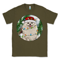 Army Green Pomeranian And Farm Classic Tee - RanaPortraitStore