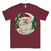 Burgundy Pomeranian And Farm Classic Tee - RanaPortraitStore