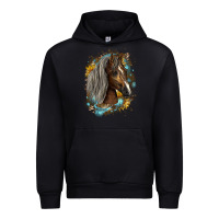 Black western tennessee horse Urban Hoodie - LillyAllenDesigns